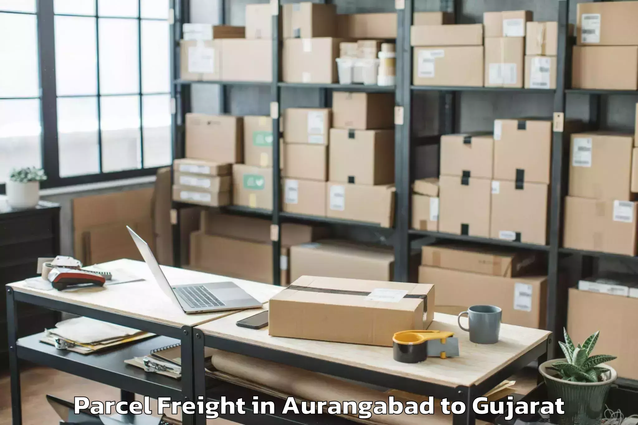 Expert Aurangabad to Gujarat University Of Transpla Parcel Freight